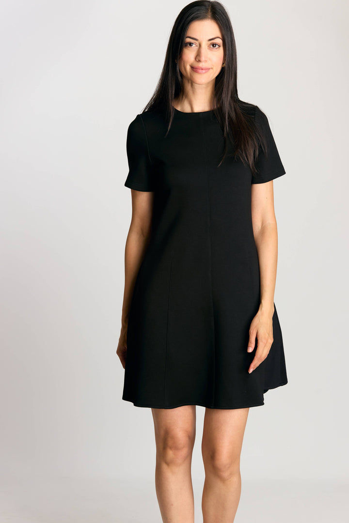 P. CILL Butter Modal Short Sleeve Tailored Mini Dress