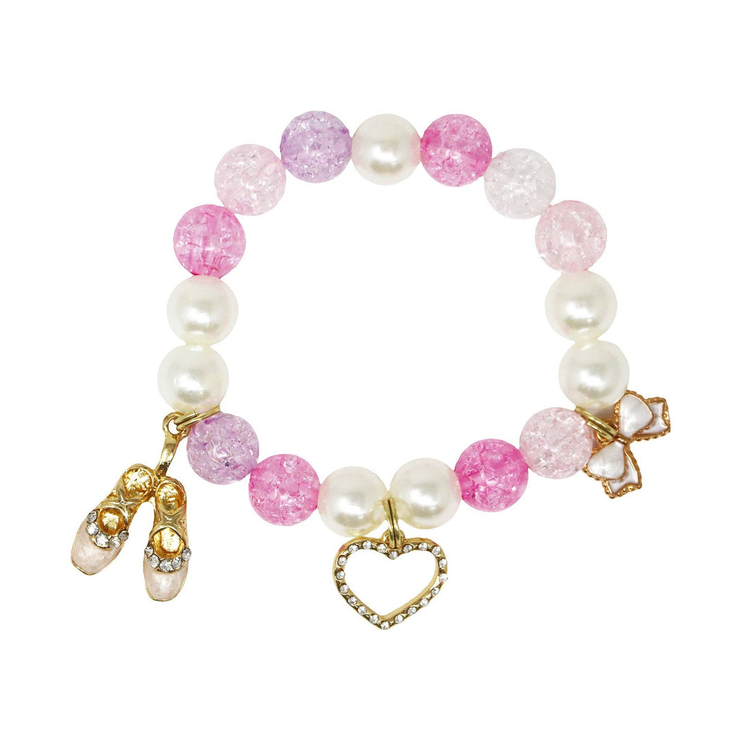 Ballerina Beaded Charm Bracelet