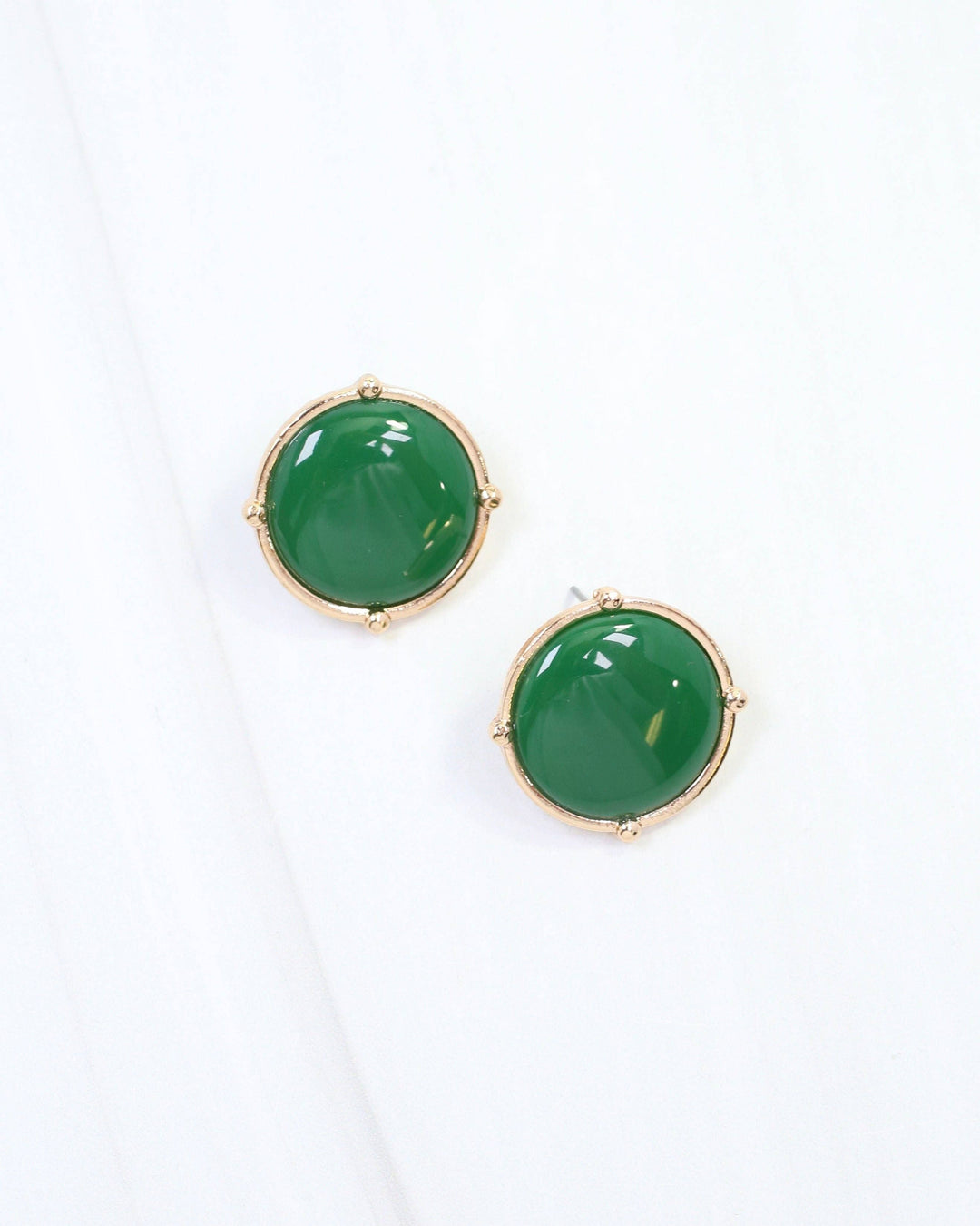 McKinley Stud Earring Green