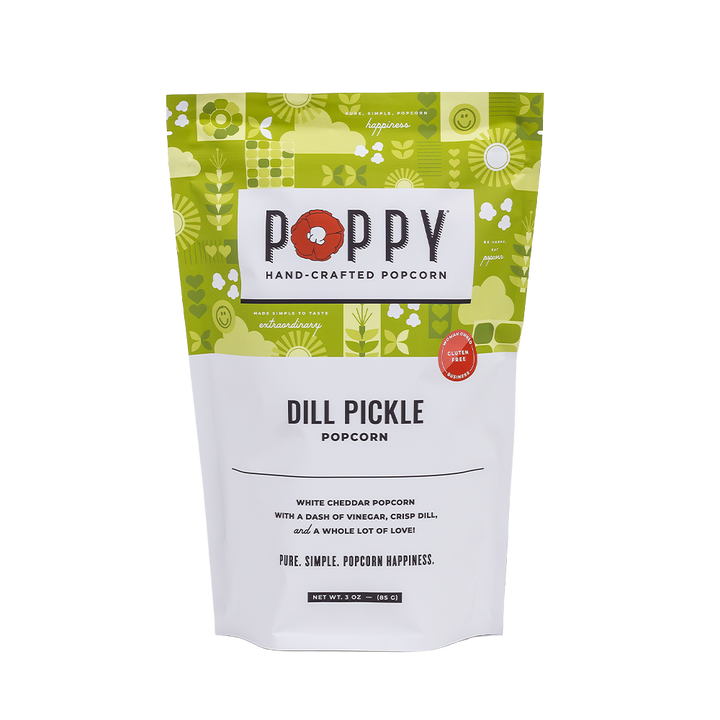 Poppy Dill Pickle Popcorn