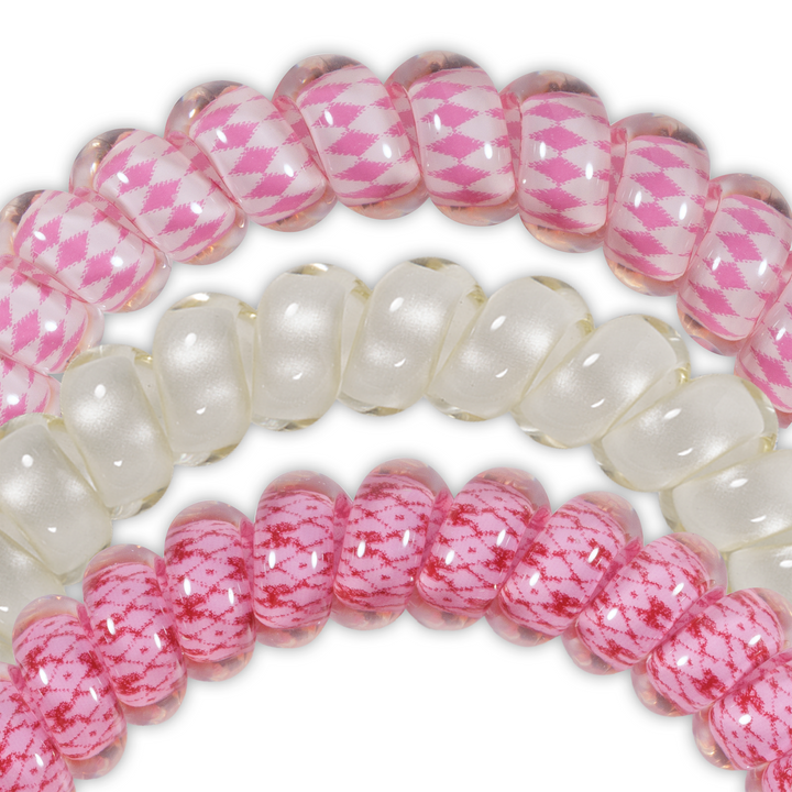Teleties Spiral Hair Coils | Small | Cherry Bomb