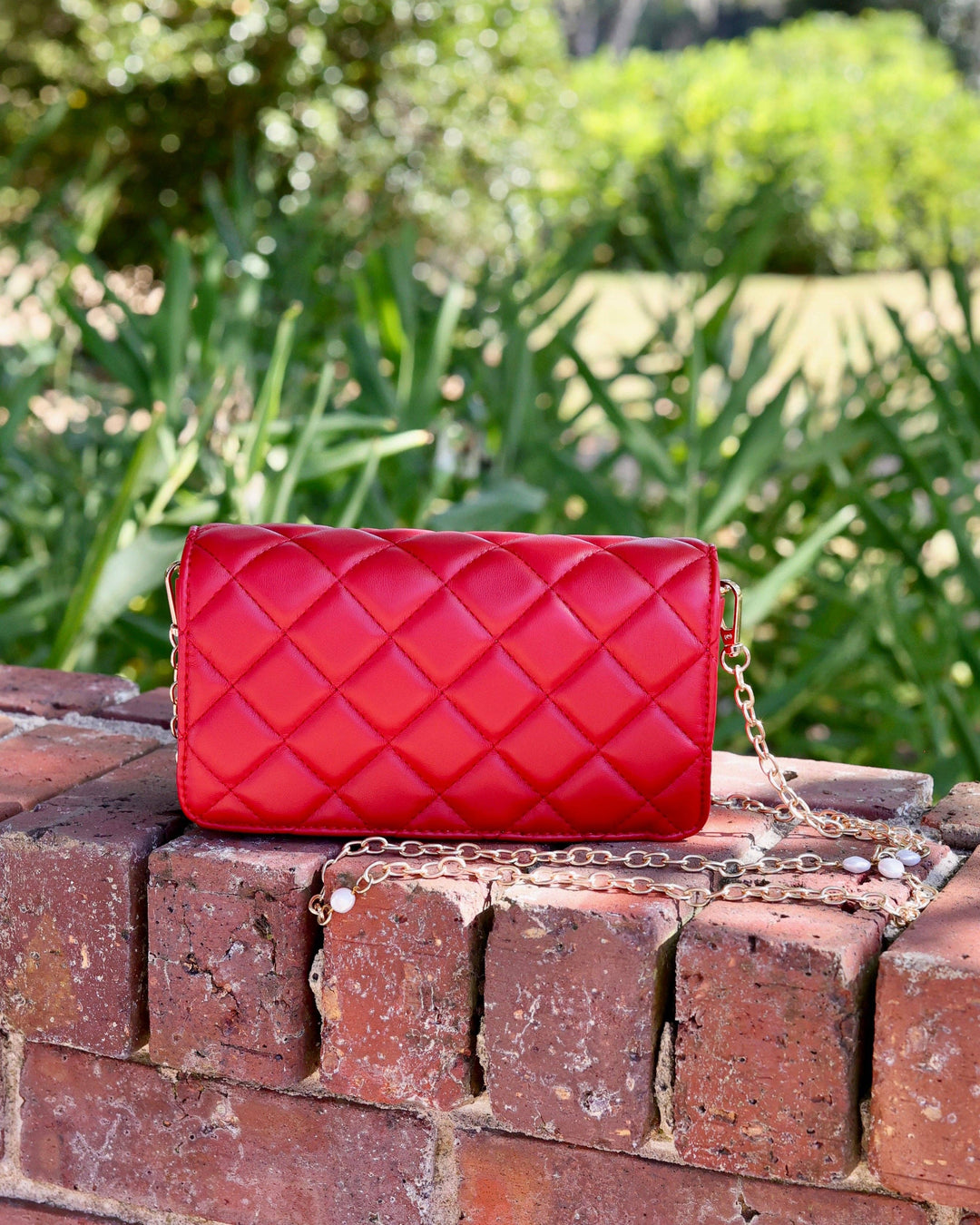 Caroline Hill Red Square Brynleigh Clutch Crossbody