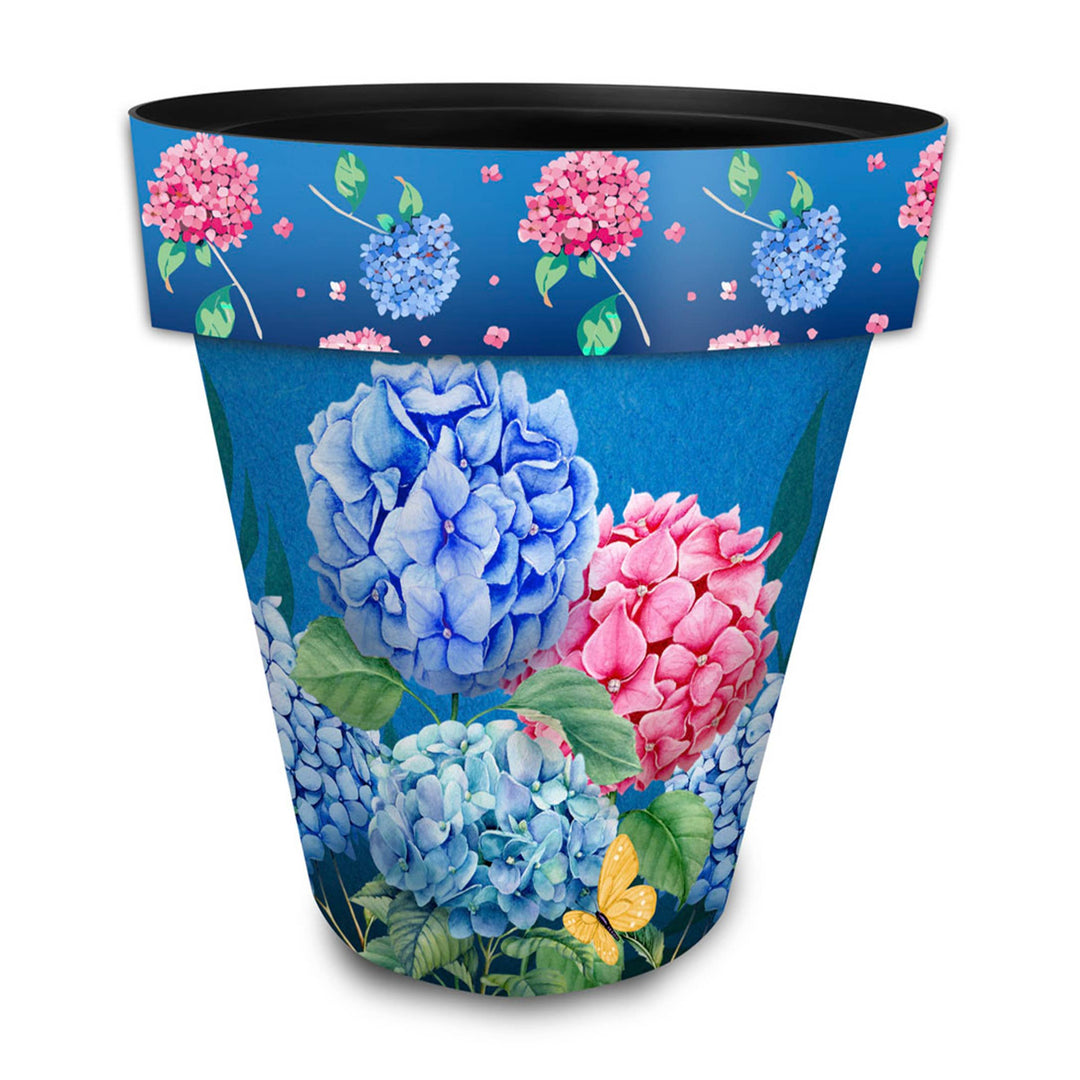 Briarwood Lane Colorful Hydrangeas Large Planter -  15" x 15" x 14"
