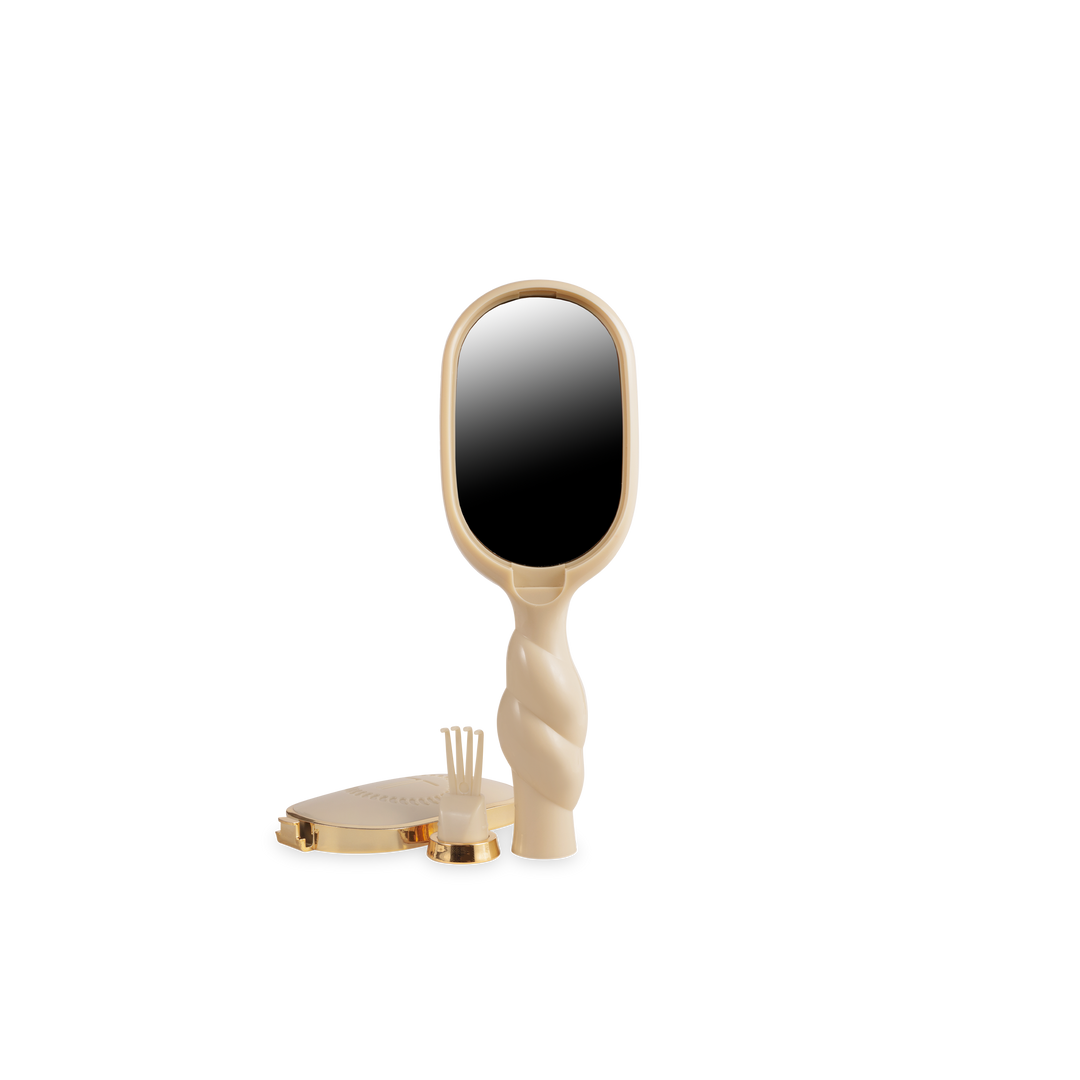 Teleties Mini Boar Brush | Tan