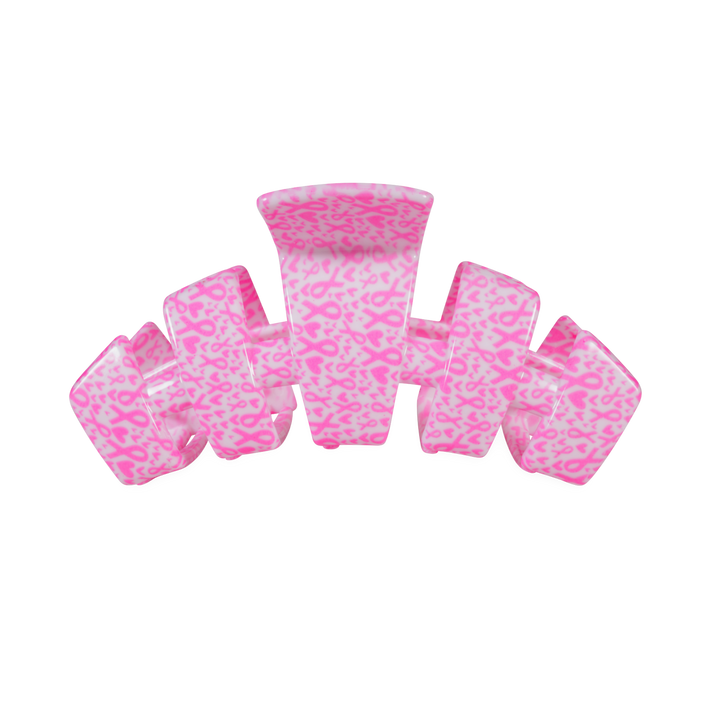 Teleties Classic | Breast Cancer Awareness | Medium | Claw Clip