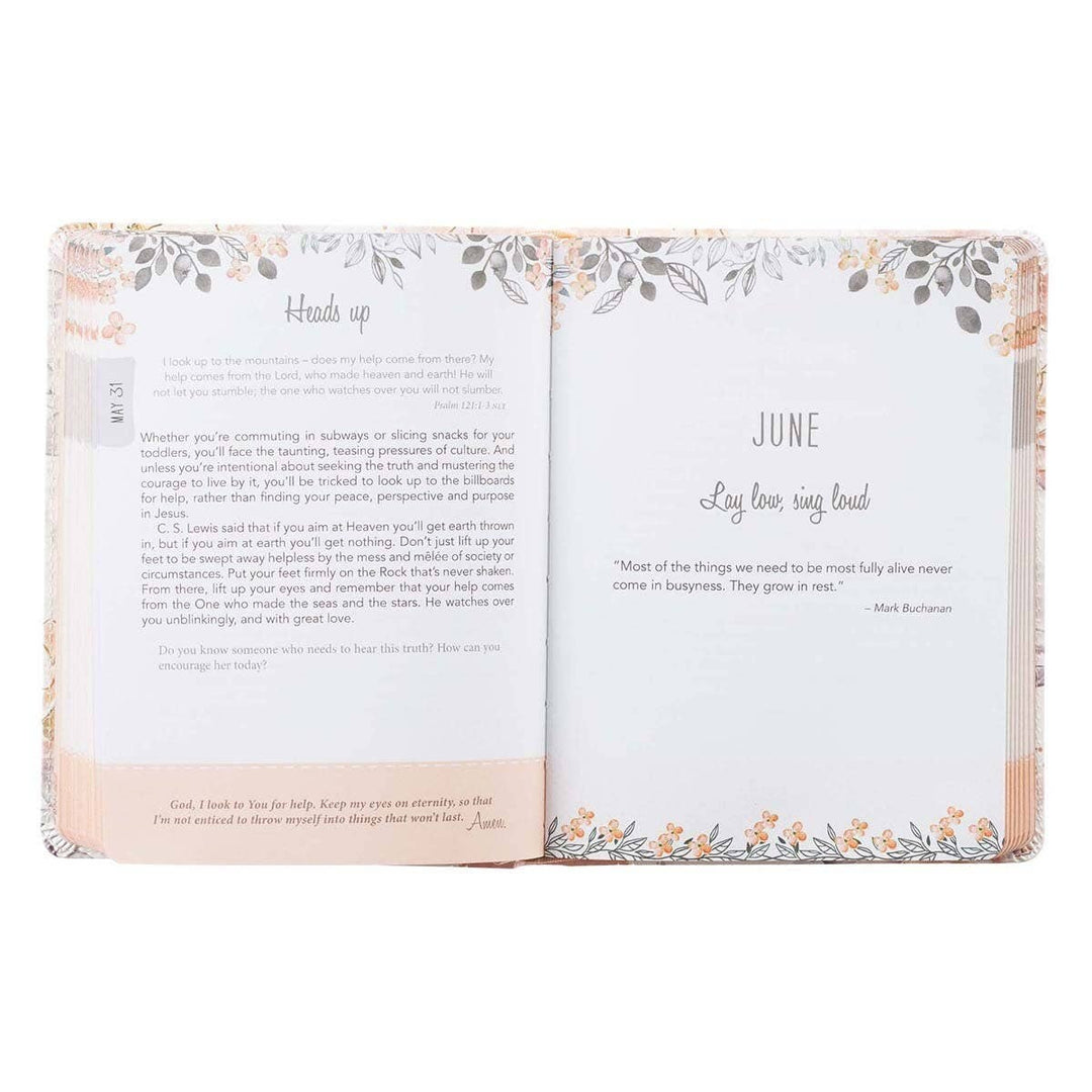 Walking In Grace Devotional Faux Leather