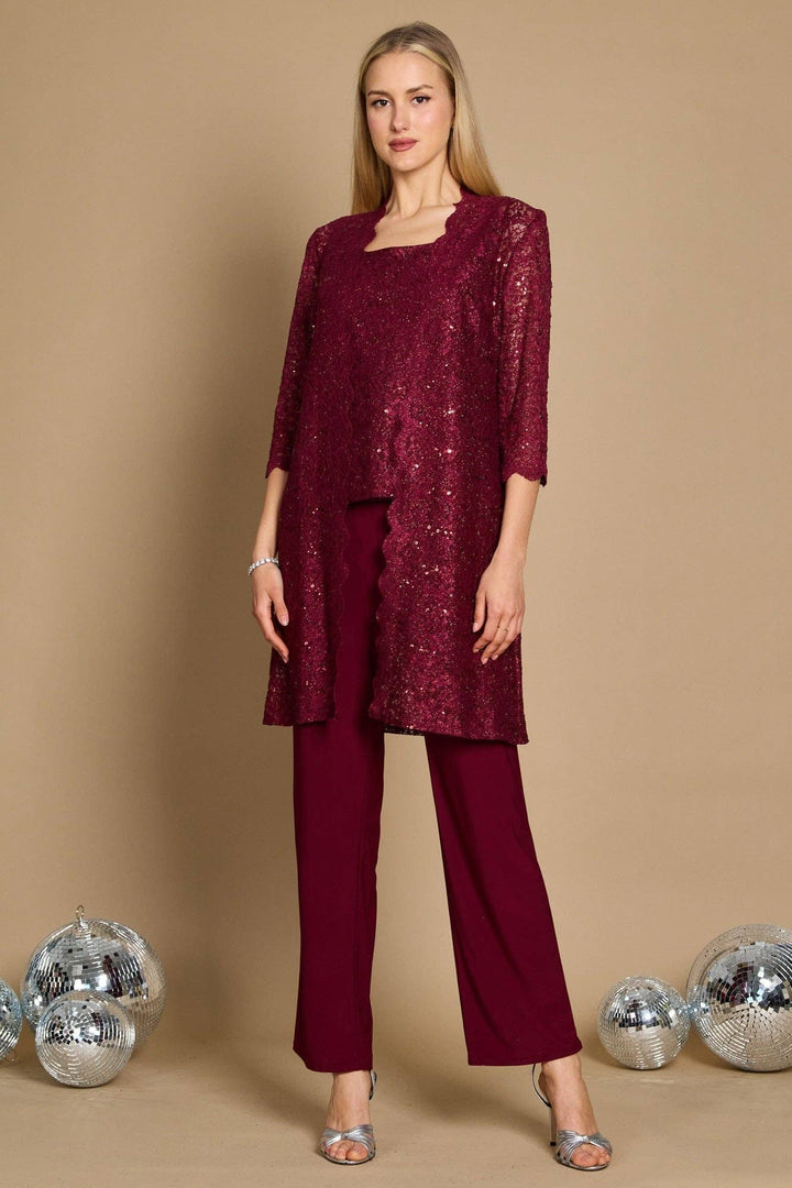 Plus Size Mother Of The Bride Formal Pant Suit