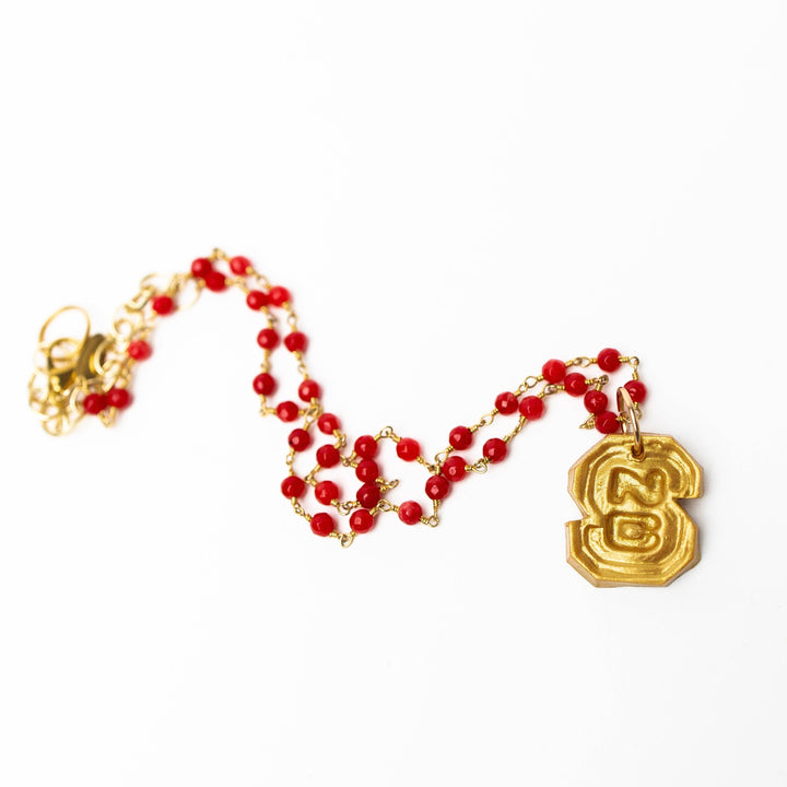 Hidden Truth Jewelry Red Jade Chain with NC Necklace