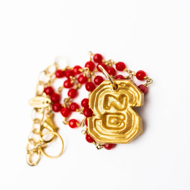 Hidden Truth Jewelry Red Jade Chain with NC Necklace