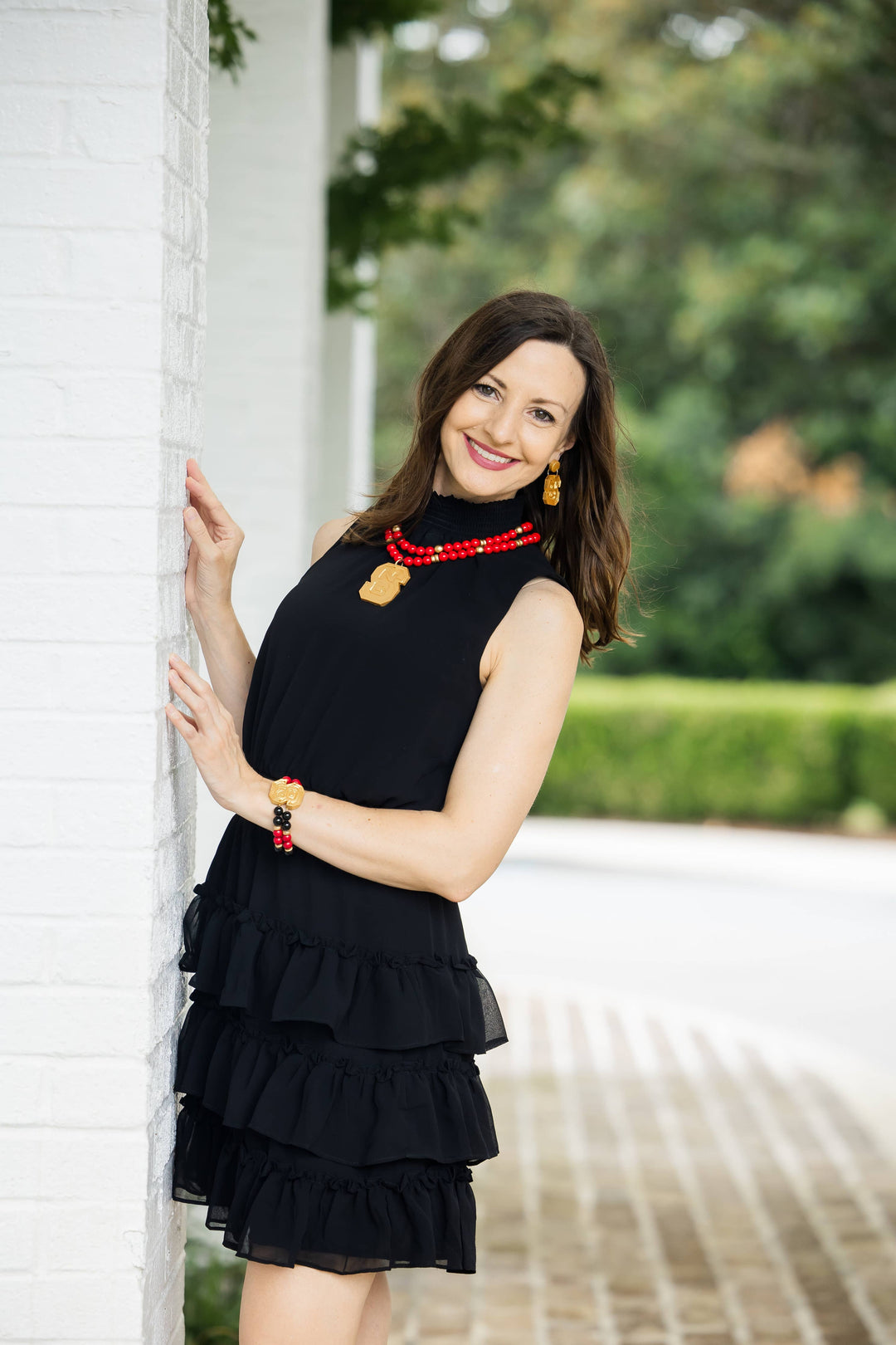 Hidden Truth Red and Black Double Jade with NC Medallion