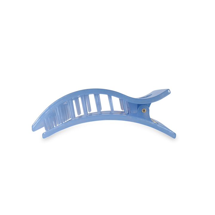 Teleties Flat Rectangle Hair Clip | Medium | Blue Lagoon