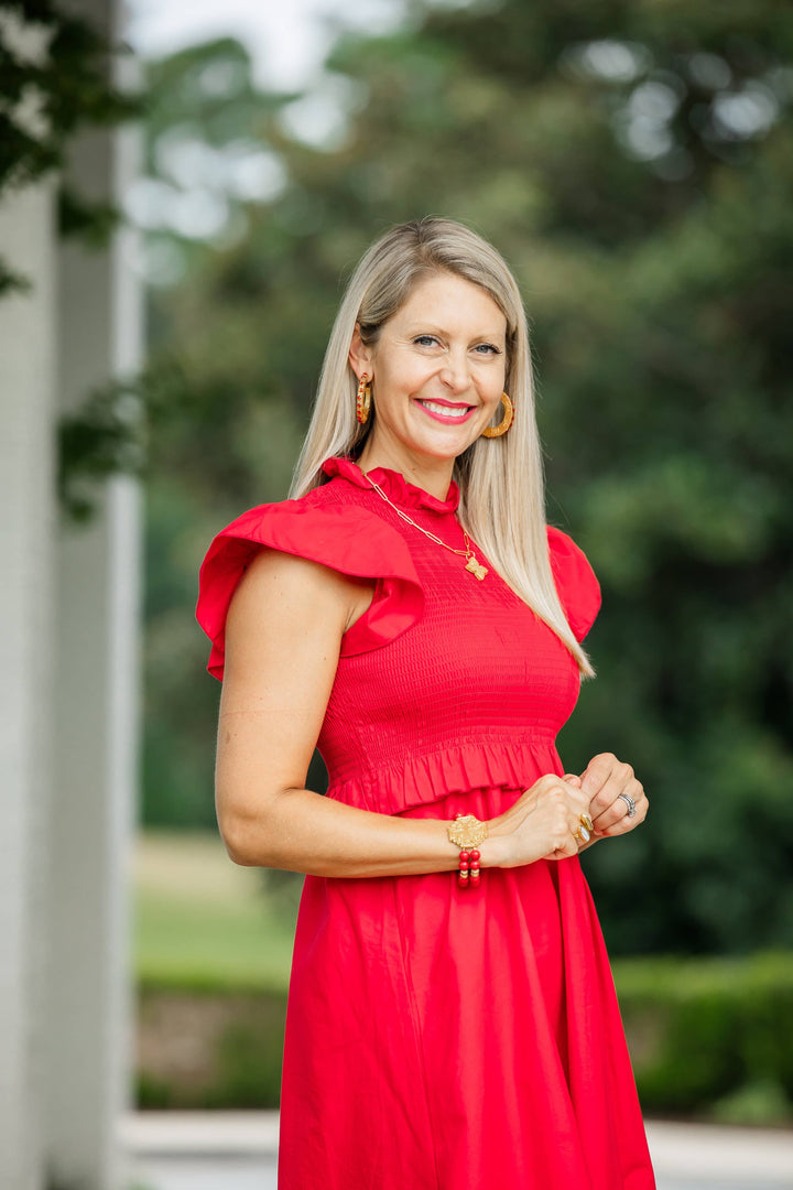 Hidden Truth Red Jade with Jerusalem Bracelet