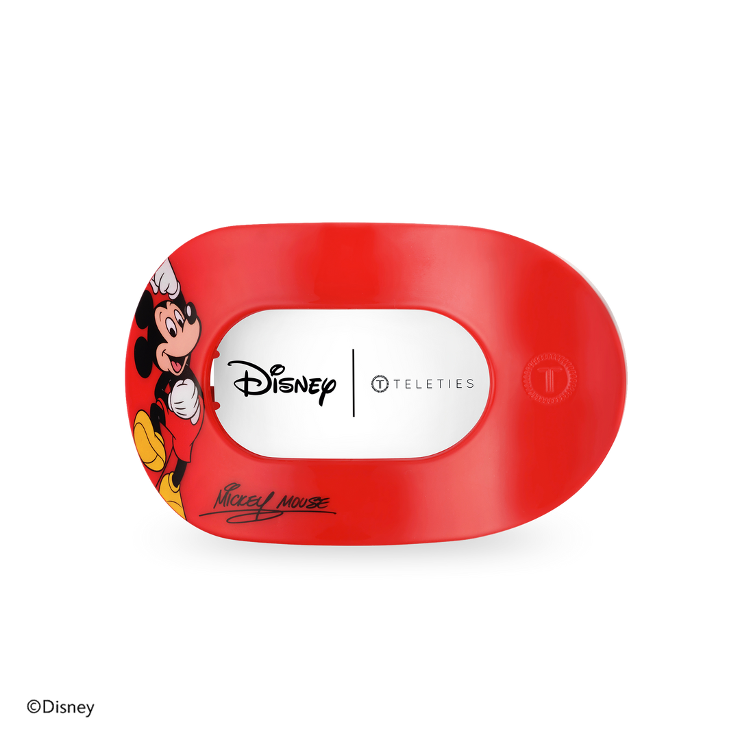 Teleties Flat Round Hair Clip | Medium | Mickey Mouse