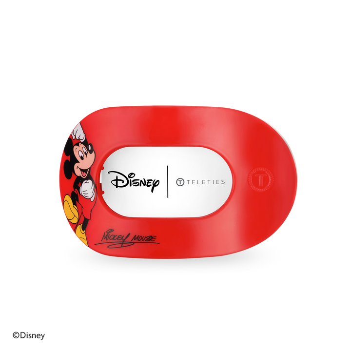 Teleties Flat Round Hair Clip | Medium | Mickey Mouse