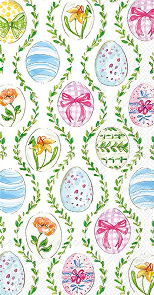 Boston International Easter Bunny Eggs Paper Guest Towels 16 ct