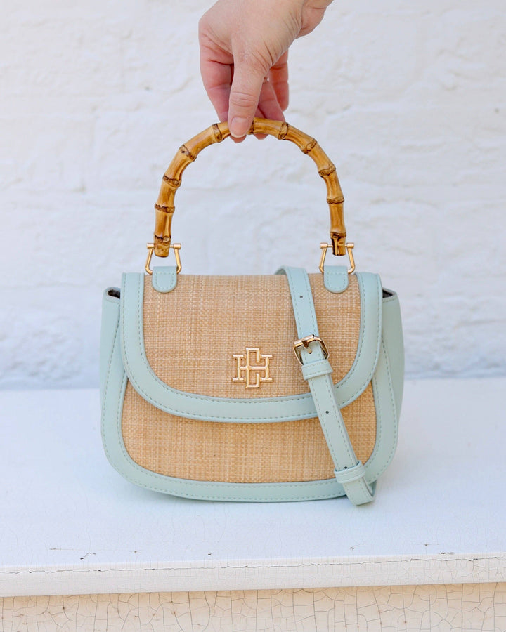Caroline Hill Jessica Handbag Natural Mint