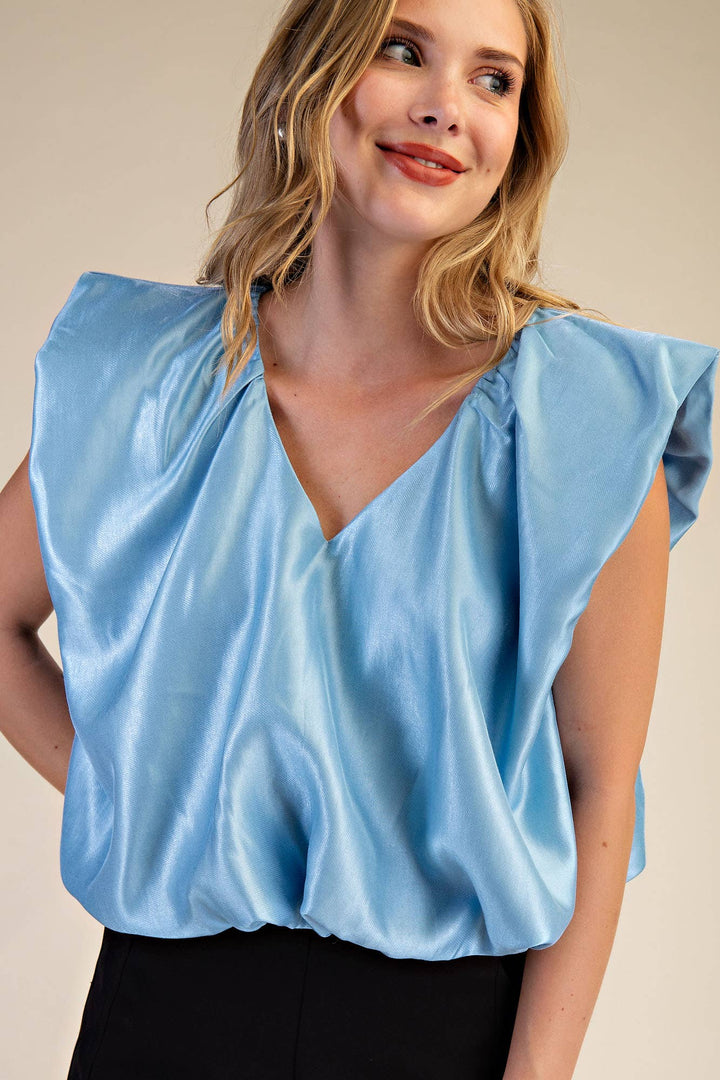 Glam Blue Balloon Top