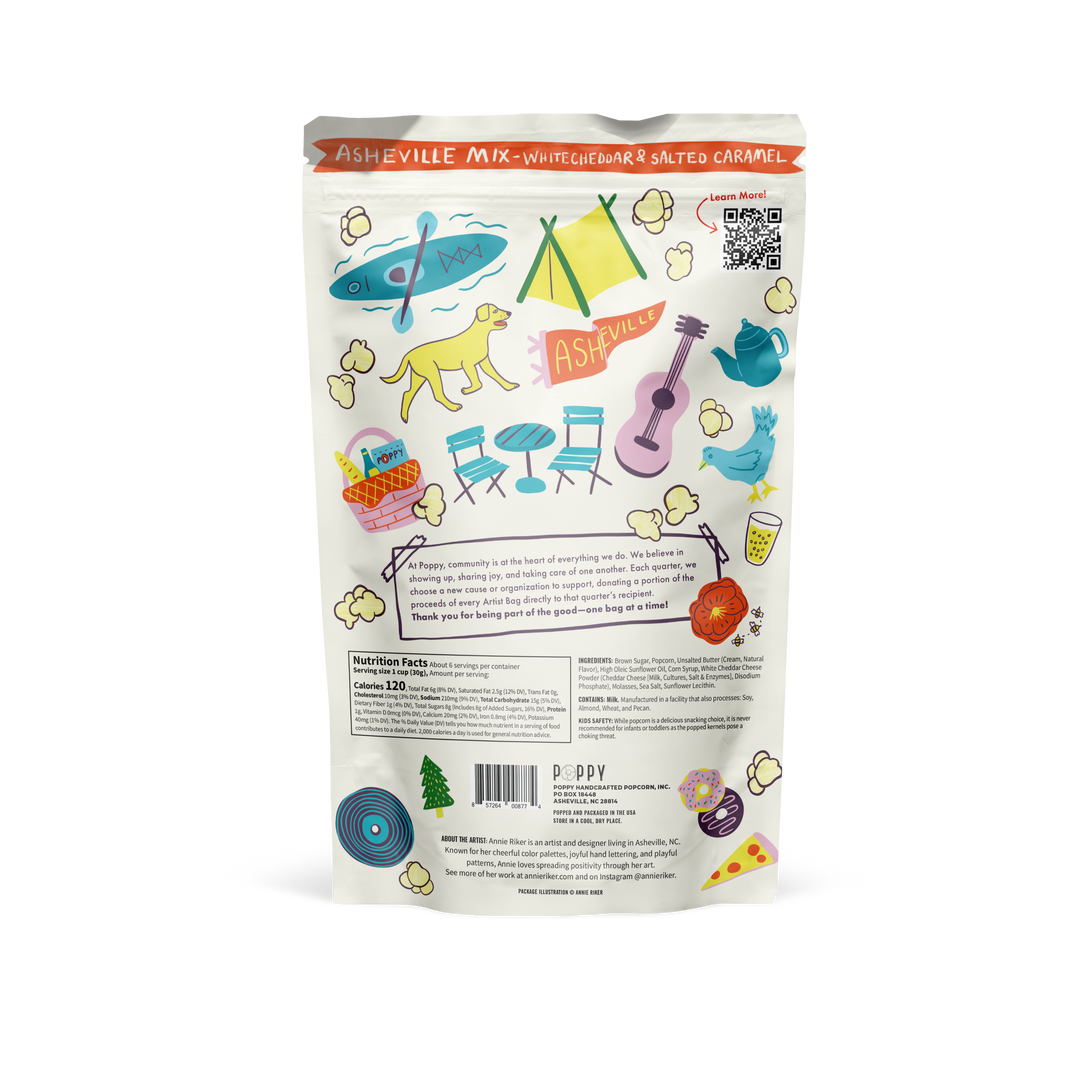 Asheville Mix Artist Bag Popcorn