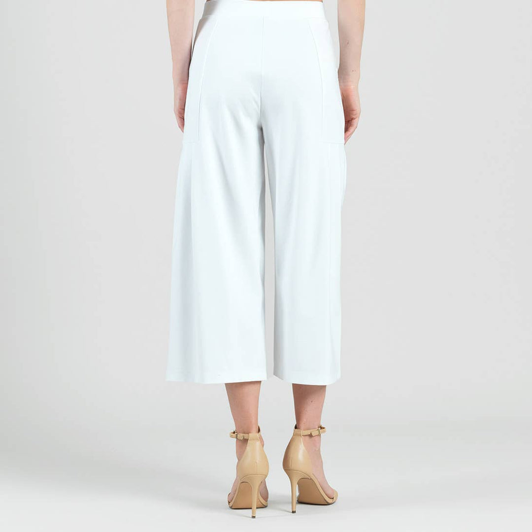Clara Sun Woo Rayon Knit Gaucho Cropped Pant