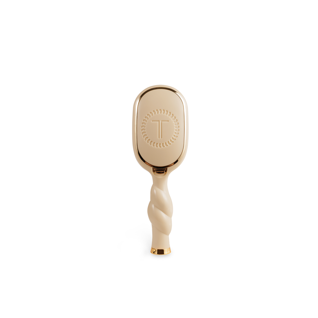 Teleties Mini Detangler Brush for Medium Hair - Tan