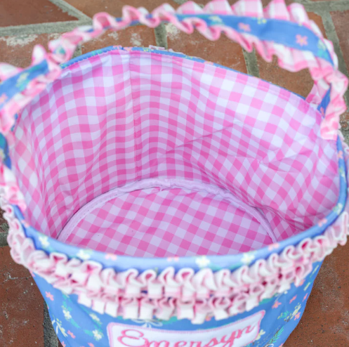 Kids Easter Egg Hunt Easter Basket - Girls He is Risen