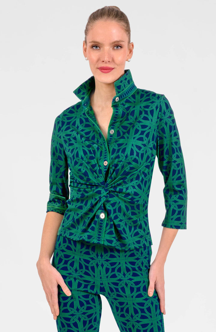 Gretchen Scott Navy/Kelly Green Twist & Shout Top Ring Toss