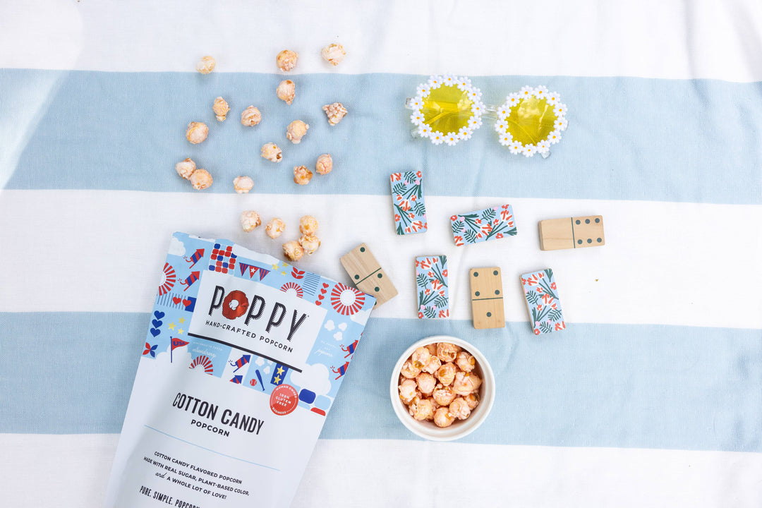 Poppy Cotton Candy Popcorn