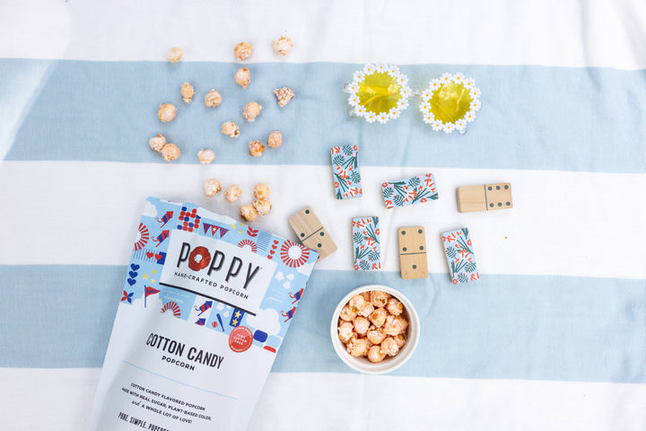Poppy Cotton Candy Popcorn