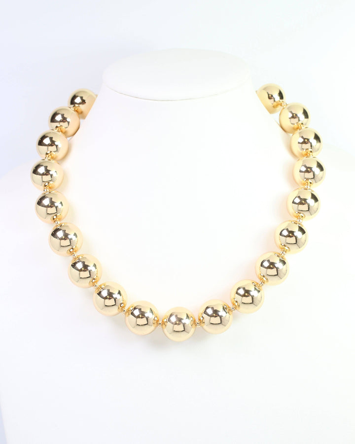 Collier Beaded Necklace WR Gold