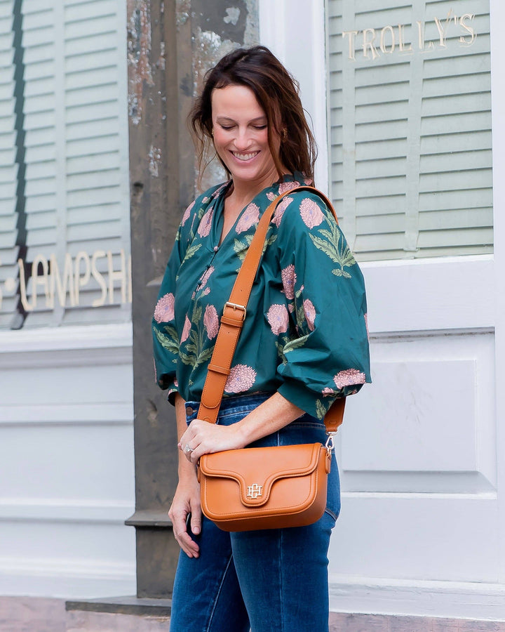 Caroline Hill Juliet Crossbody Bag Saddle