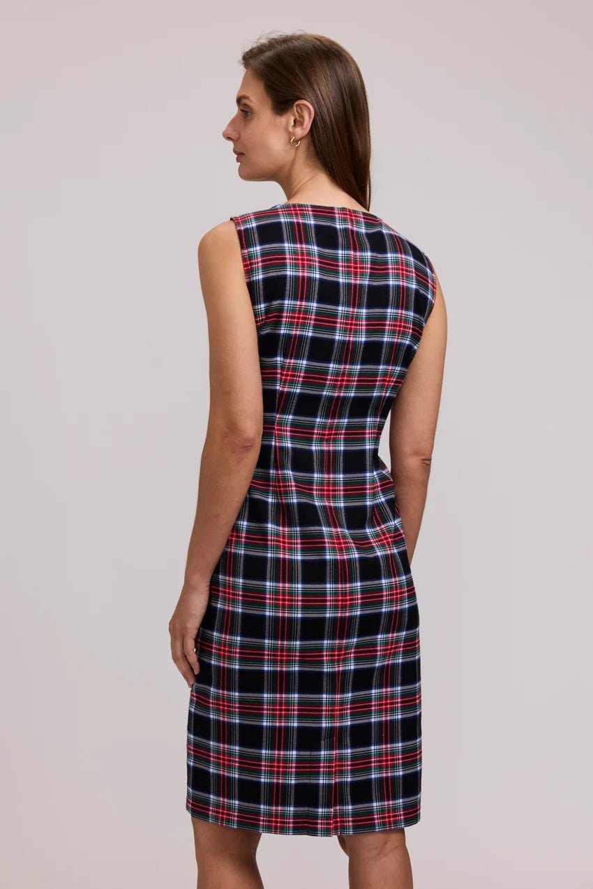 Foxcroft Pryce Holiday Plaid Sheath Dress