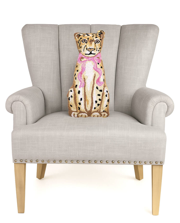 Peking Handicraft Shaped Leopard Hook Pillow