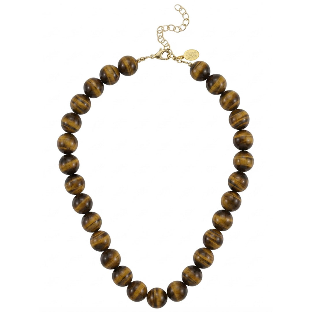 Susan Shaw Tiger's Eye Beaded Necklace