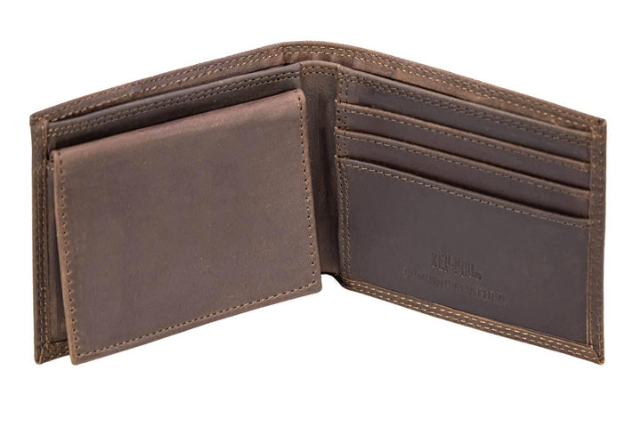 Men's Bifold Woven with Mallord Patch Leather Wallet