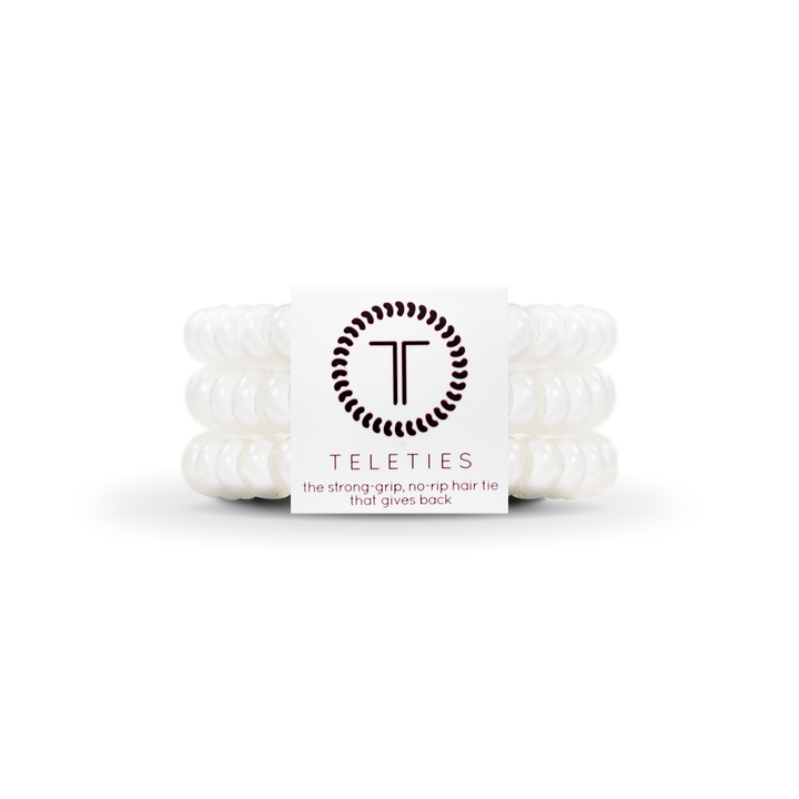 Spiral Hair Coils | Small | Coconut White Hair Ties