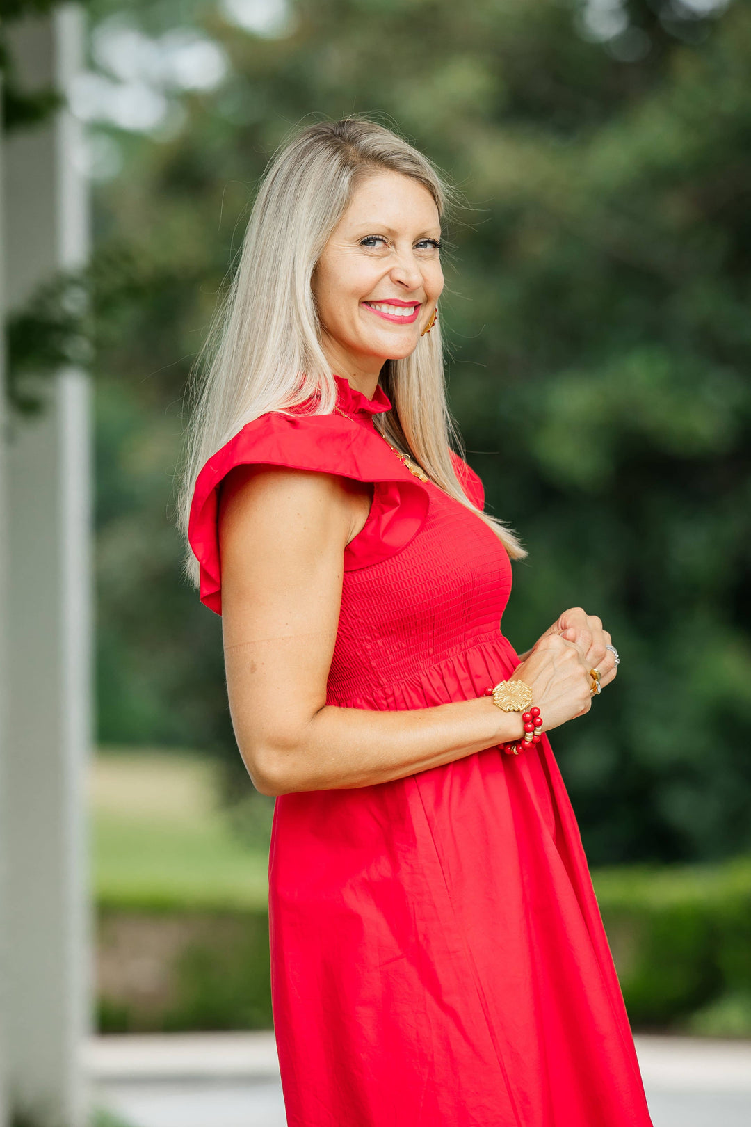Hidden Truth Red Jade with Jerusalem Bracelet