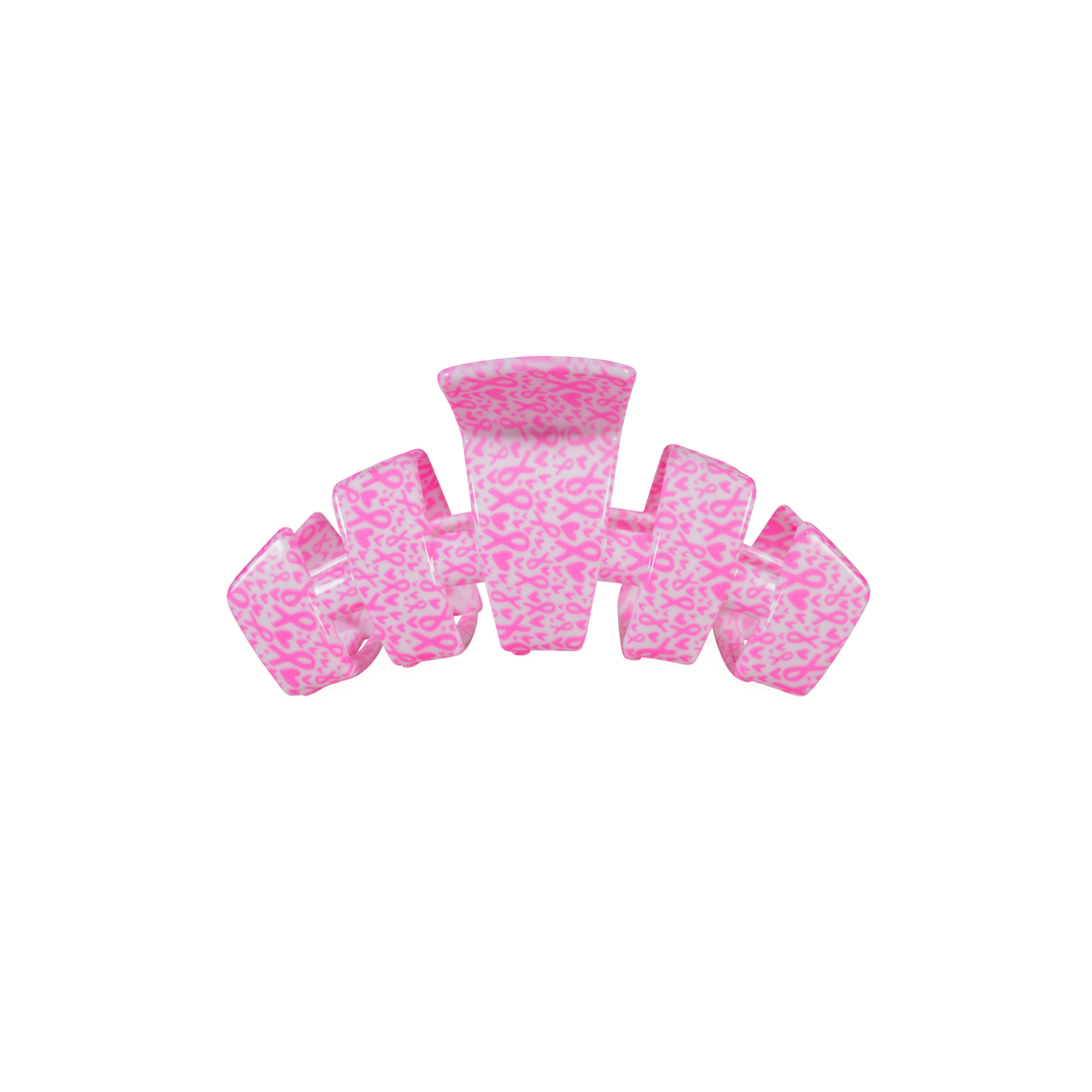 Teleties Classic | Breast Cancer Awareness | Small | Claw Clip