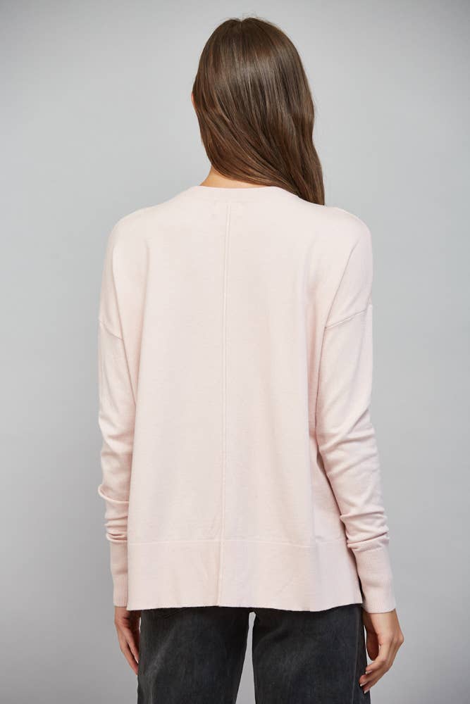 Fate Ivory Relaxed Fit Crew Neck Sweater