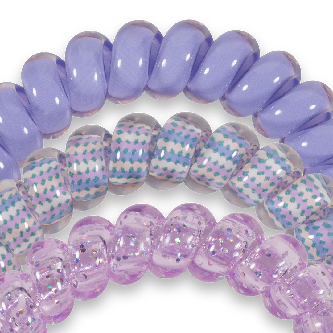 Teleties Spiral Hair Coils | Large | Lavender Mist