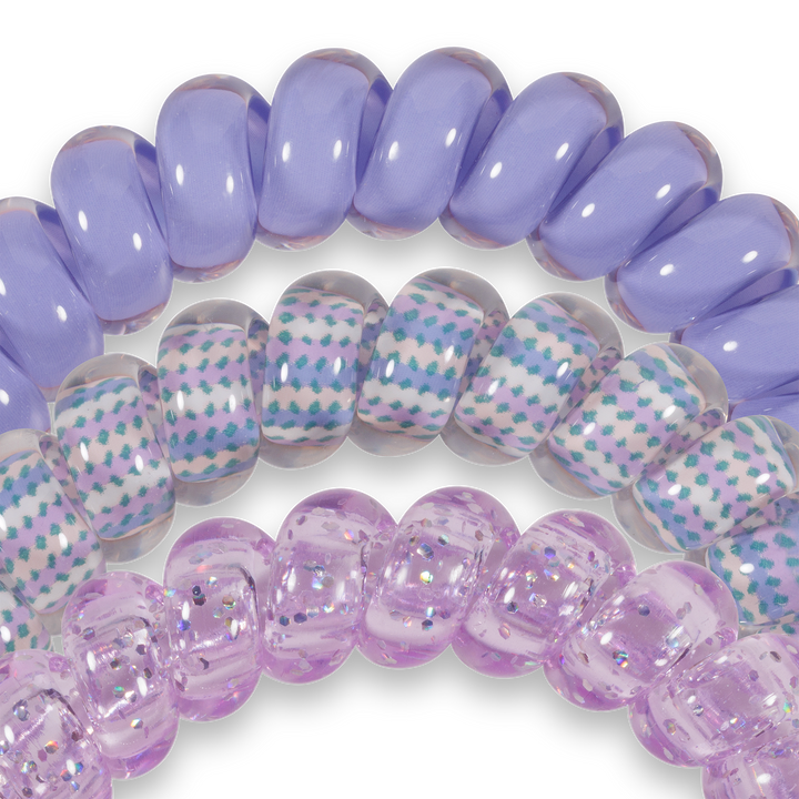 Teleties Spiral Hair Coils | Large | Lavender Mist