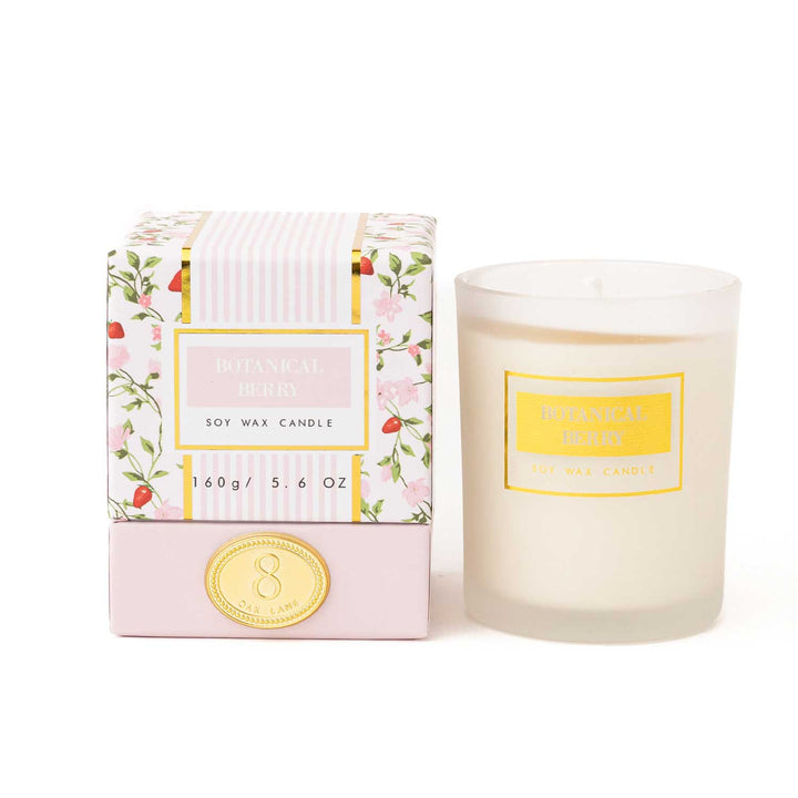 8 Oak Lane Botanical Berry Boxed 5.6oz Candle