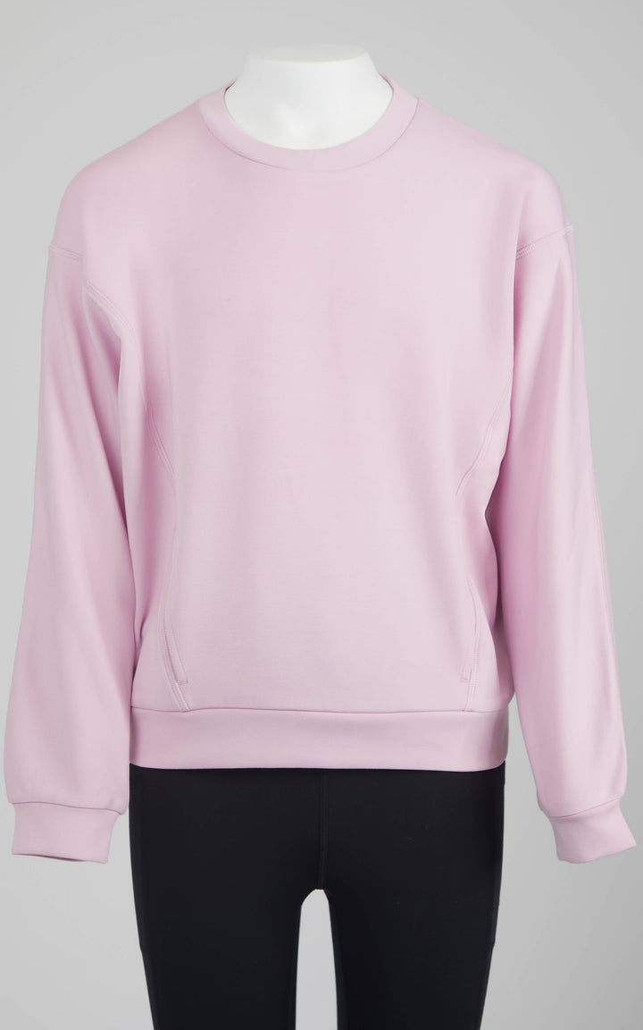 Girls Scuba Crew Neck Pullover with Pockets