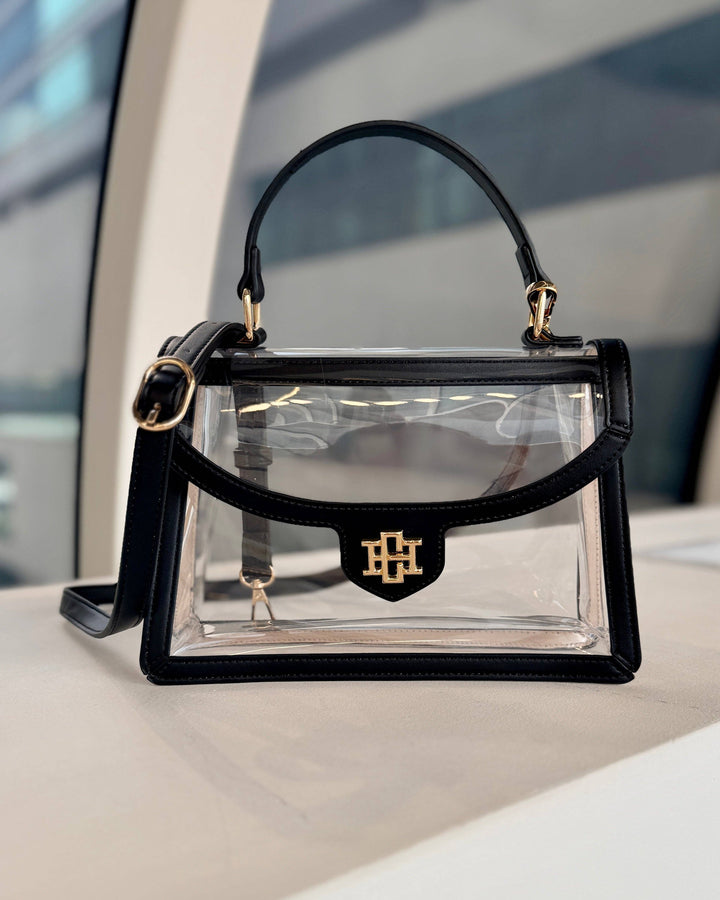 Caroline Hill Morgan Clear Bag - Black