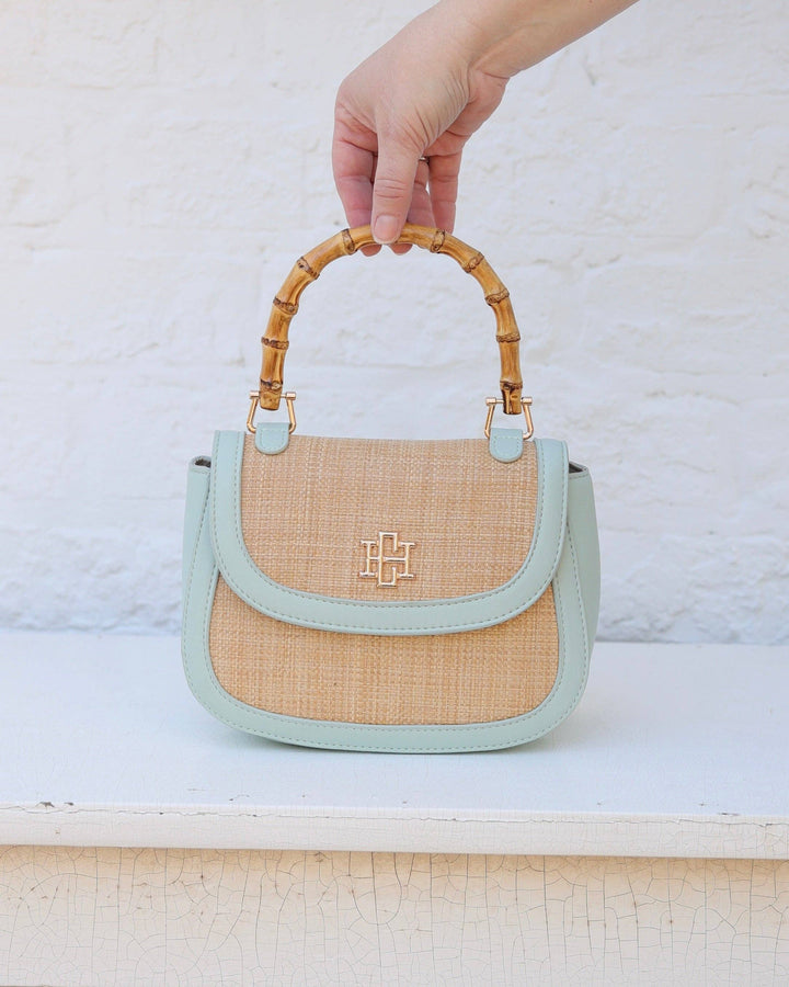 Caroline Hill Jessica Handbag Natural Mint