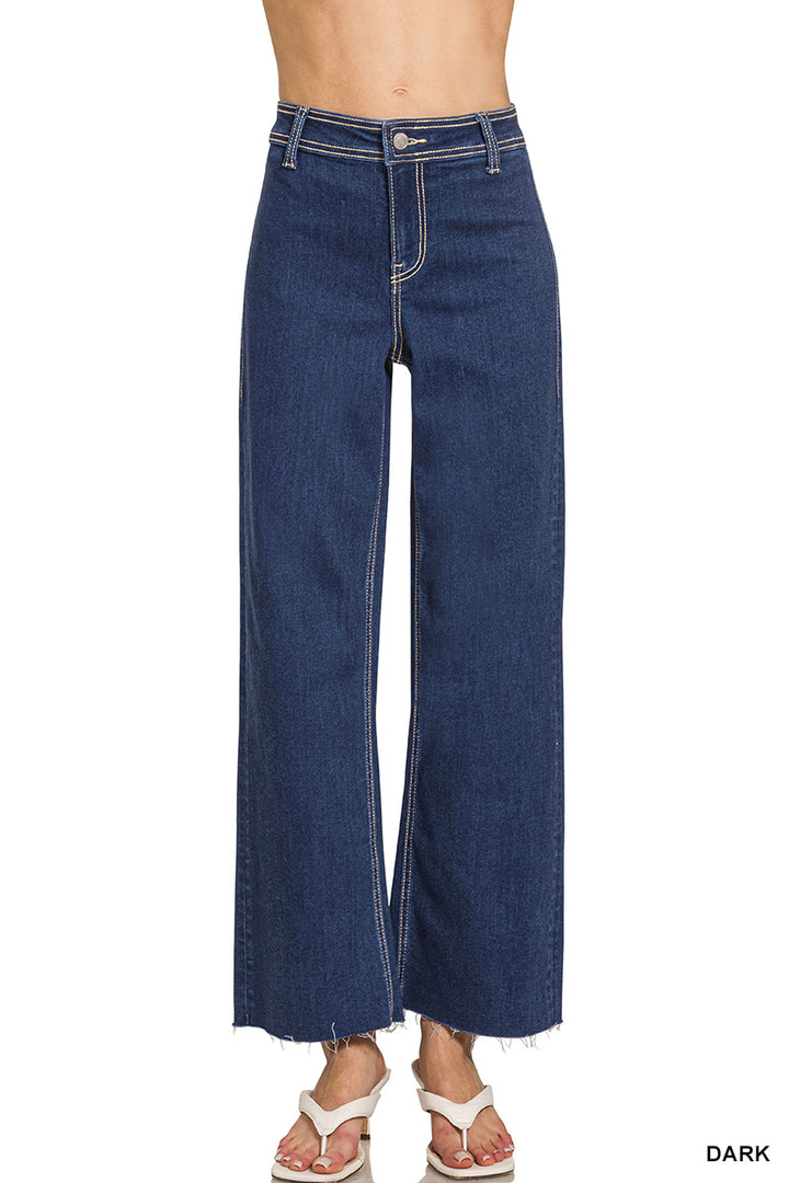 Zenana Dark Straight Leg Denim