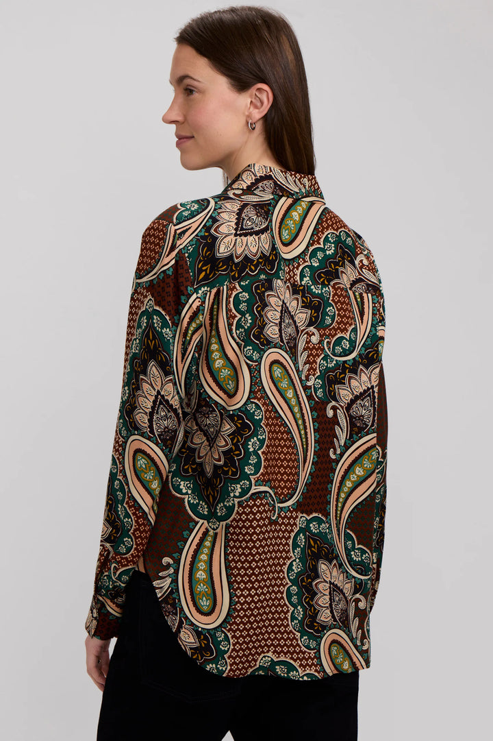 Foxcroft Meghan Autumn Paisley Long Sleeve Shirt