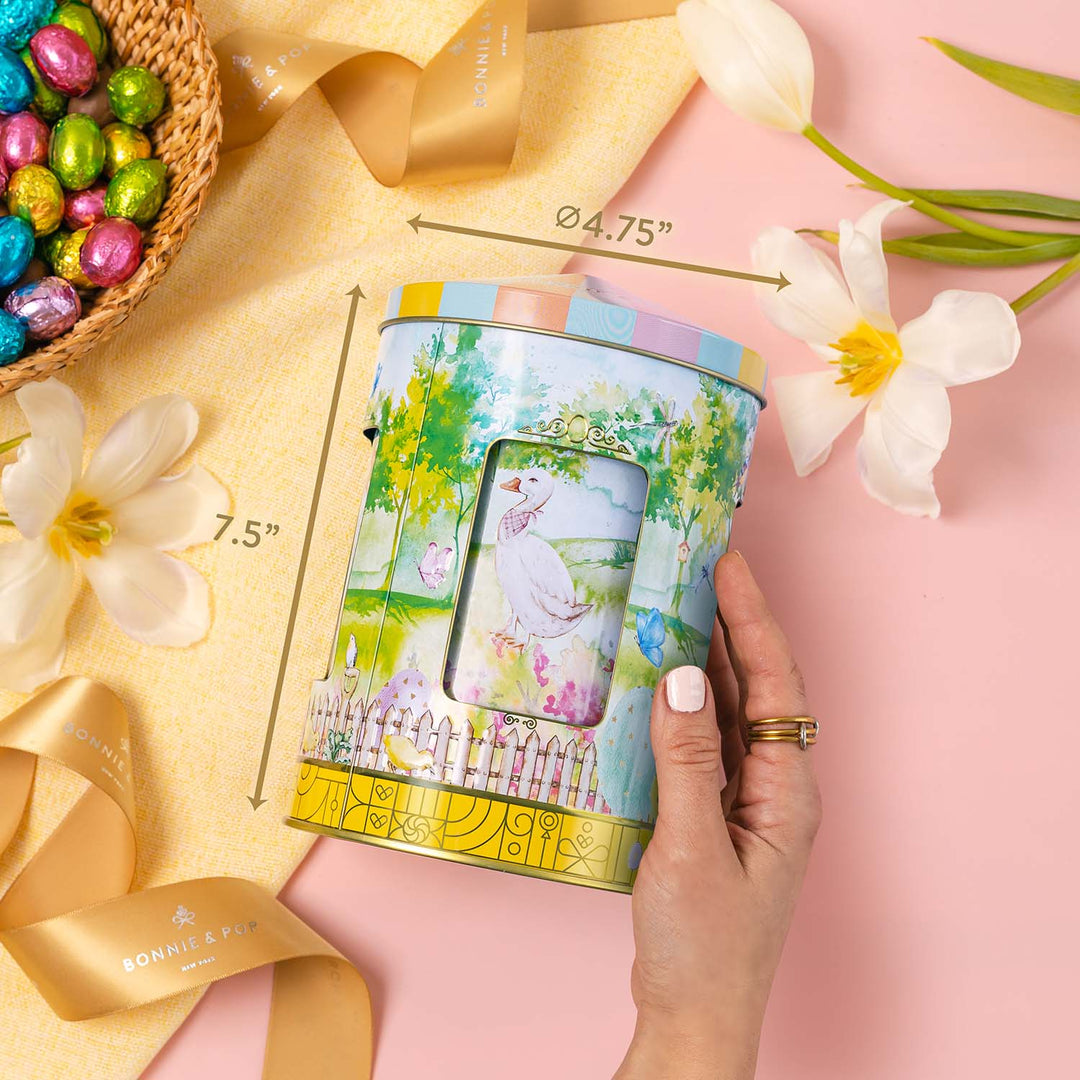 Bonnie & Pop Musical Easter Carousel Gift Tin with Spring Candy Assortment