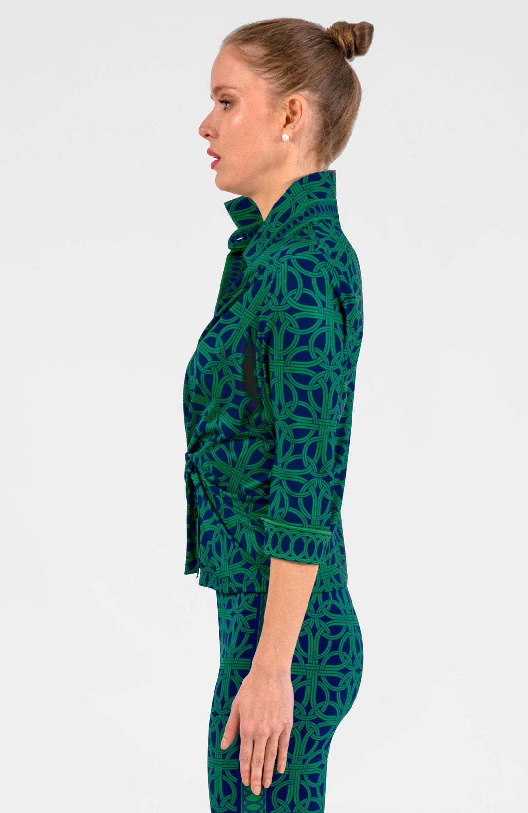 Gretchen Scott Navy/Kelly Green Twist & Shout Top Ring Toss