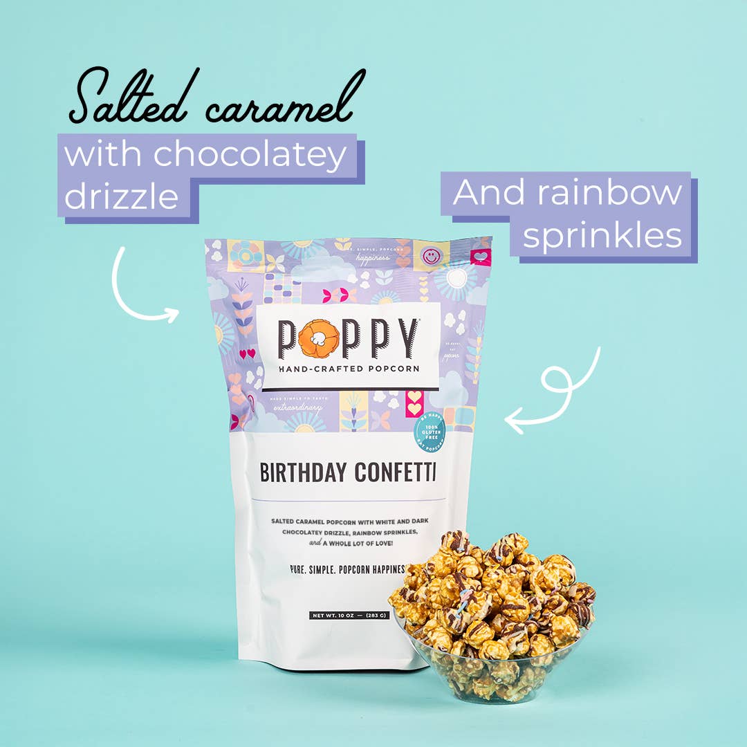 Poppy Popcorn Birthday Confetti Popcorn