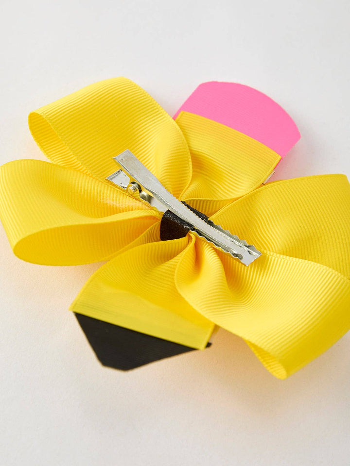 Back To School Pencil Hair Bow Clip